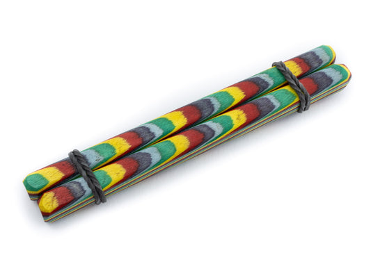 große Klemme Rainbow Stripes kurz