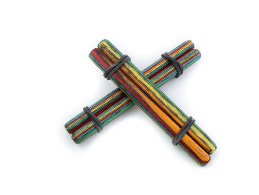 kleine Klemmen Rainbow lang