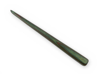 Haarnadel Camo aus Holz, grün-braune Maserung