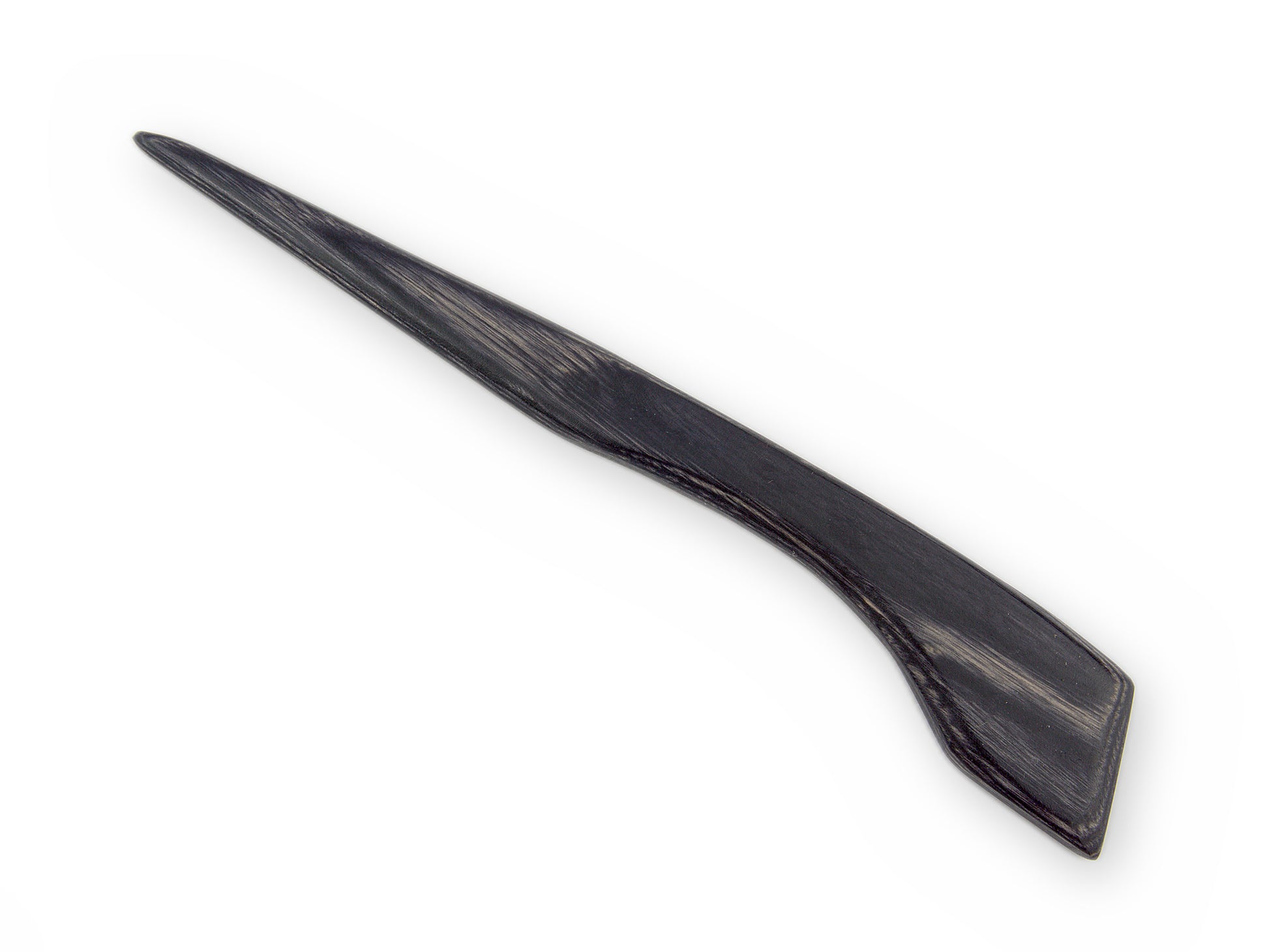 Haarnadel Mystic Smoke aus Holz, schwarz-graue, rauchige Marmorierung