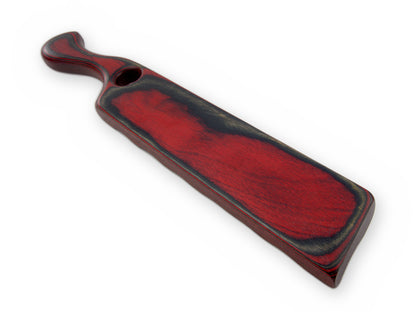 Glatte Rückseite des breiten Paddles in Rot und Schwarz