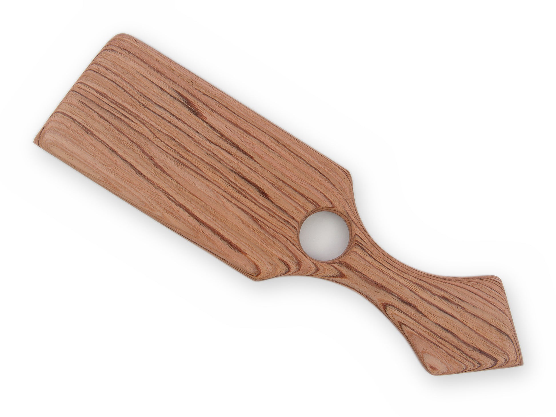 Breites SM Paddle aus rötlichem Rosenholz mit flacher Schlagseite