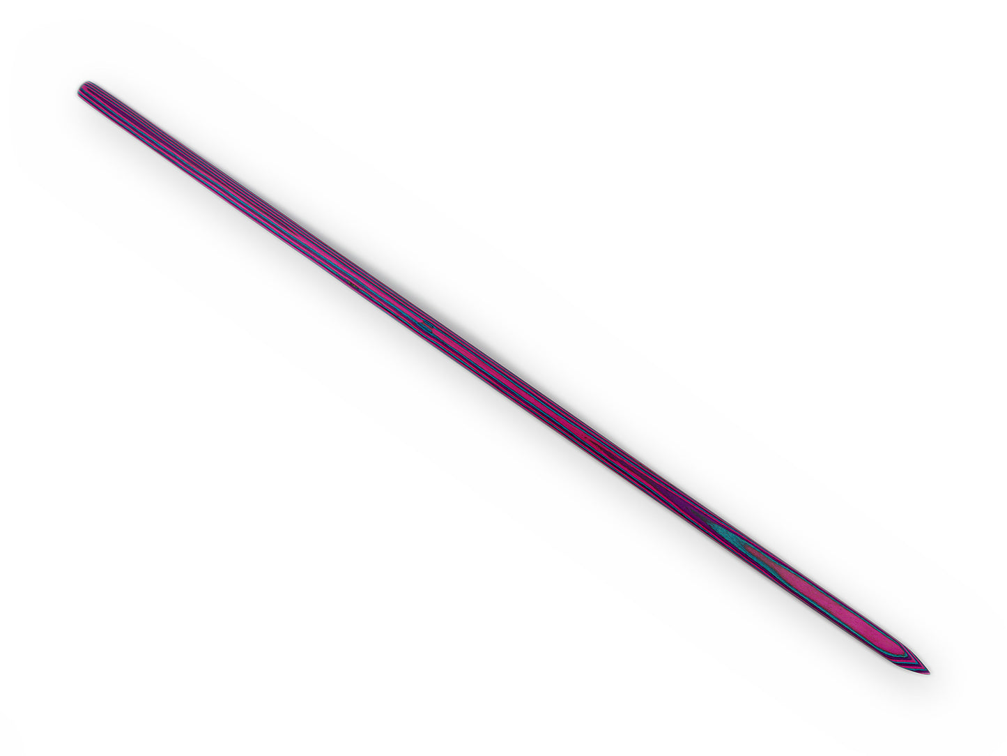 Kräftiger Stock in Lila Pink und Türkisgrün