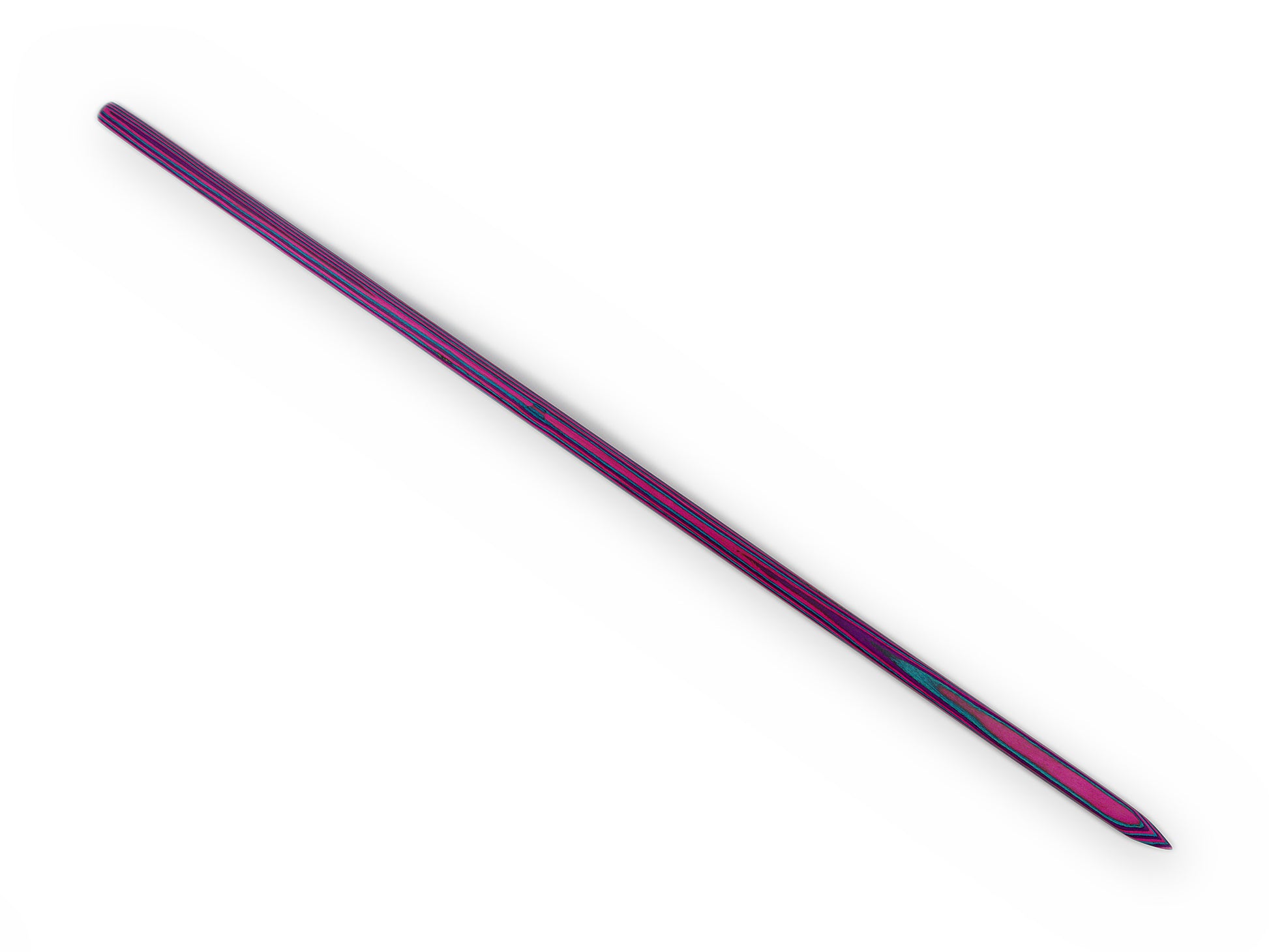 Kräftiger Stock in Lila Pink und Türkisgrün