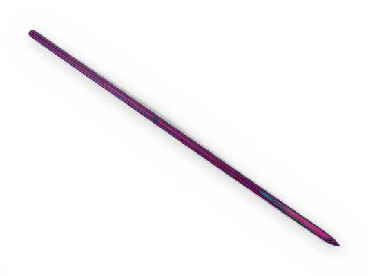 Kräftiger Stock in Lila Pink und Türkisgrün