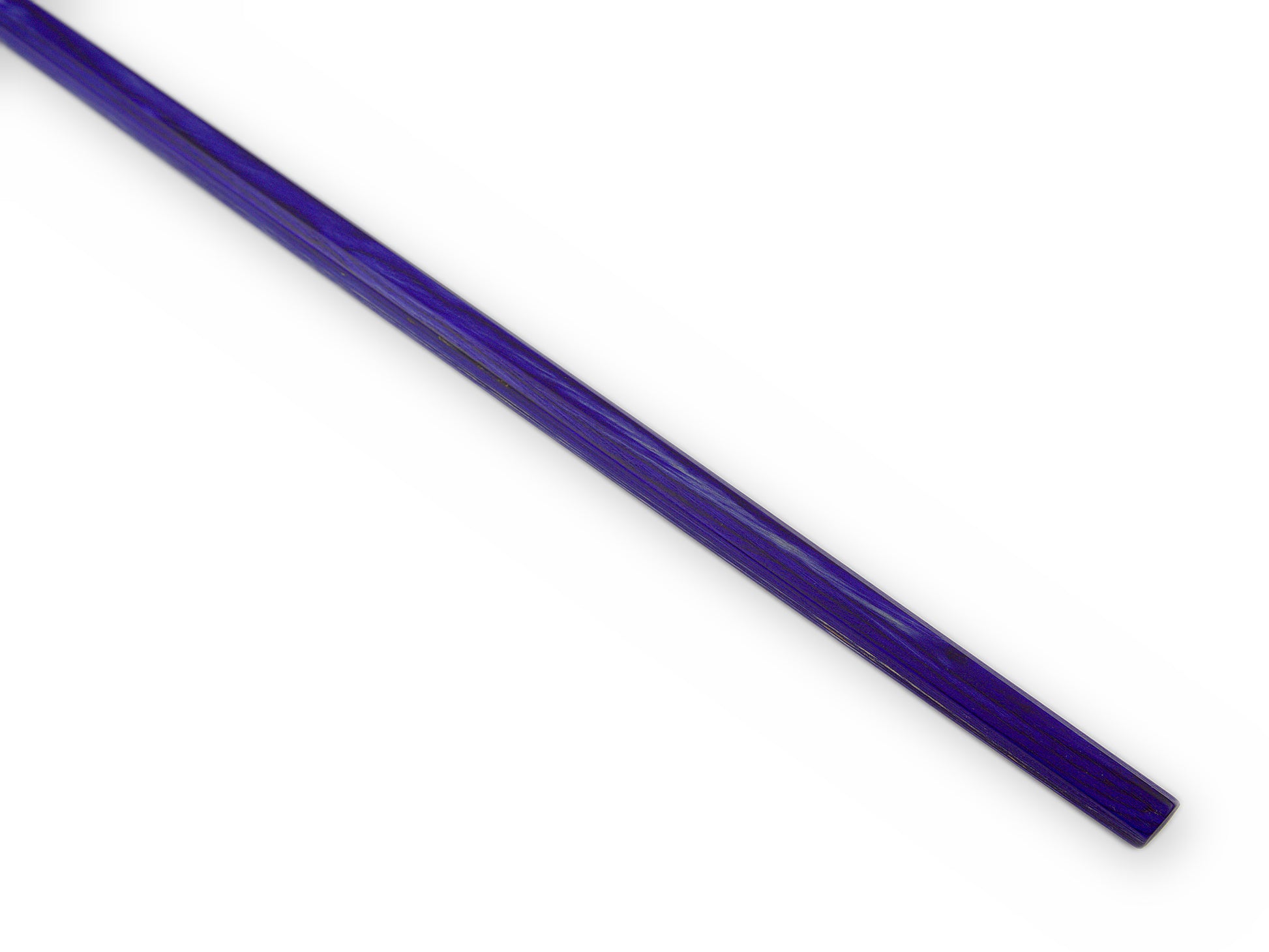 Vorderer Bereich des schlanken lila blauen Stocks