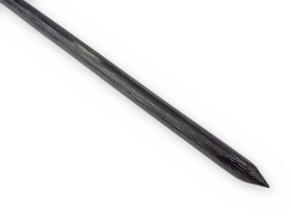 Vorderer Bereich des rauchig schwarz grauen Stocks