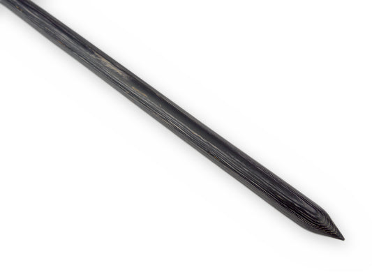 Vorderer Bereich des rauchig schwarz grauen Stocks