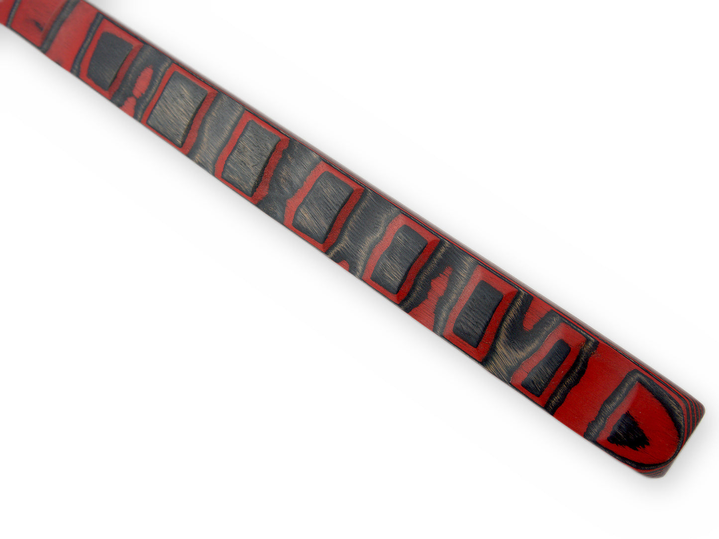 Rot schwarze Stock mit kantiger Form