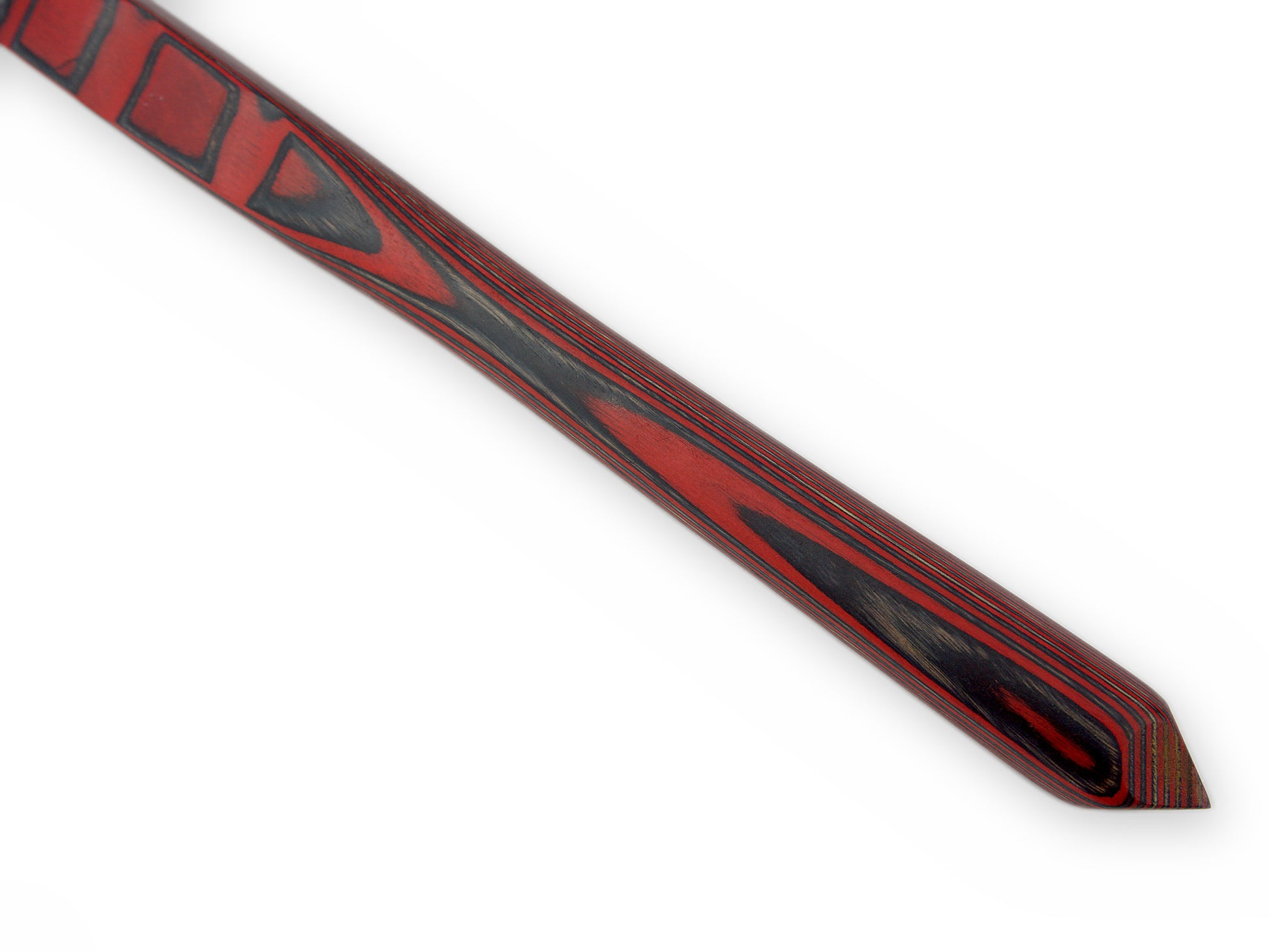 Griff des rot-schwarzen Stocks